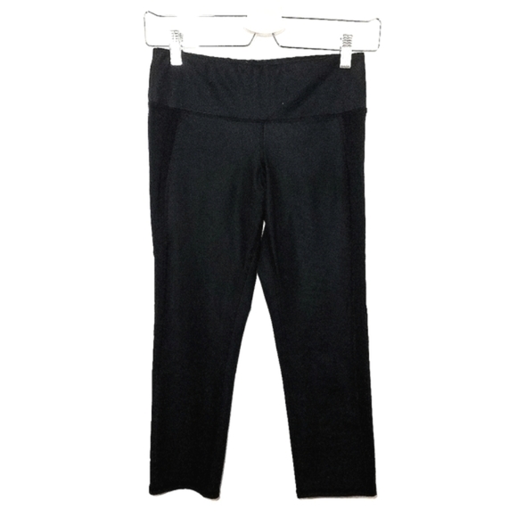 ALO Yoga Black Capri Leggings High Waist Stripe Size Small - Picture 2 of 11